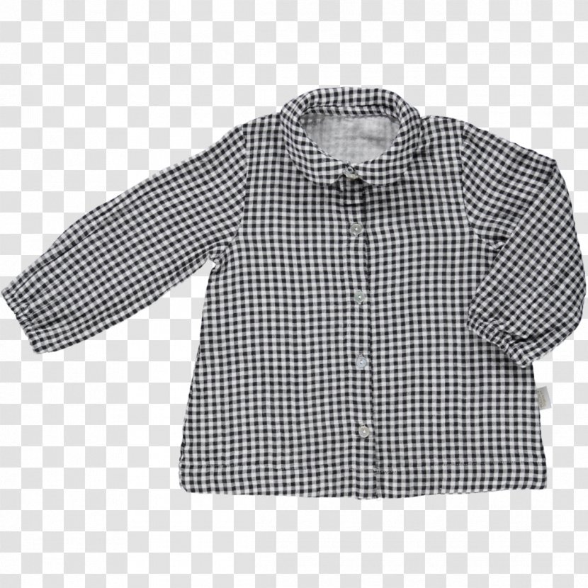 Blouse T-shirt Sleeve Button Collar - Cotton - Chou Transparent PNG
