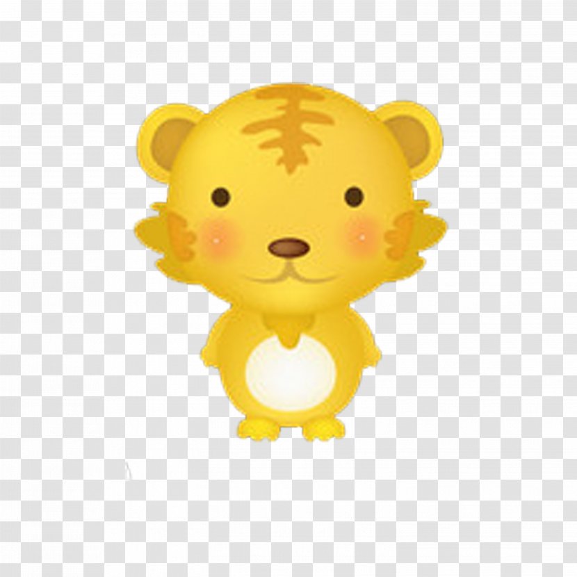 Tiger Lion South Korea Chinese Zodiac Illustration - Frame - Cartoon Transparent PNG