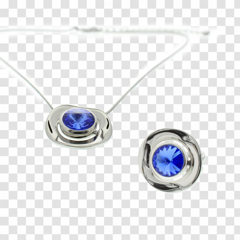 Sapphire Earring Necklace Jewellery Gift - Blue - I Love You Mom Transparent PNG