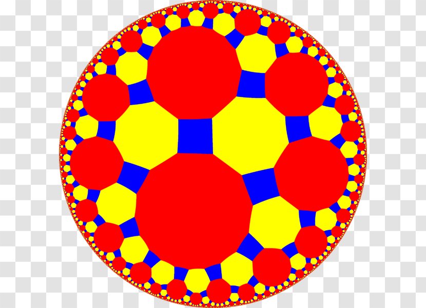 Uniform Tilings In Hyperbolic Plane Geometry Tessellation Square Tiling - Symmetry - Order6 Hexagonal Honeycomb Transparent PNG