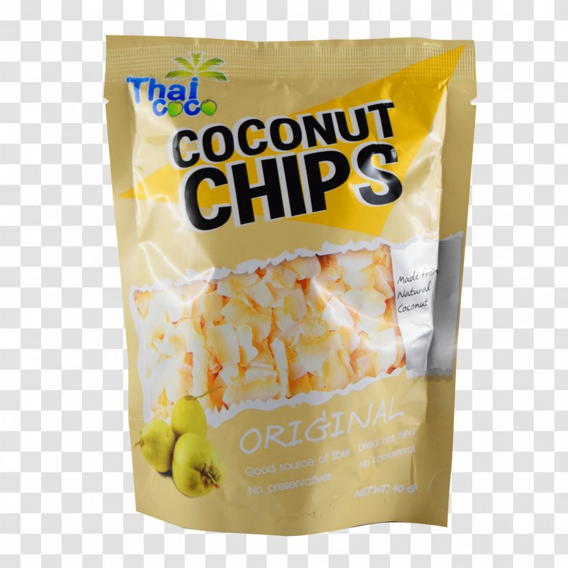 Thai Cuisine Junk Food Popcorn Breakfast Cereal Coconut Milk - Commodity - Chips Transparent PNG