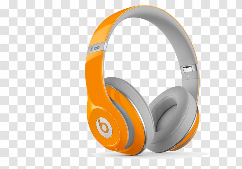 Beats Solo 2 Electronics Headphones Wireless Sound - Orange Transparent PNG