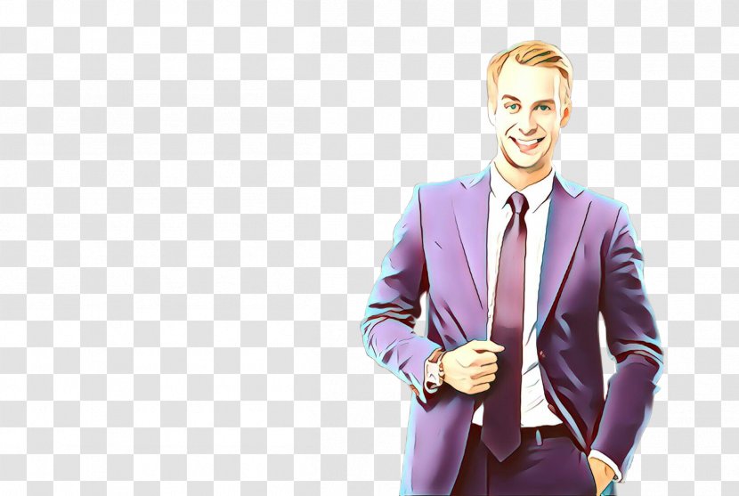 Suit Purple Formal Wear Gentleman Violet - Gesture Whitecollar Worker Transparent PNG