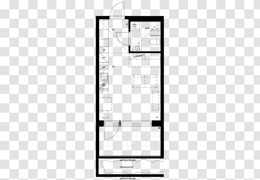 Apartment Renting Floor Plan Real Estate Building - Silhouette Transparent PNG