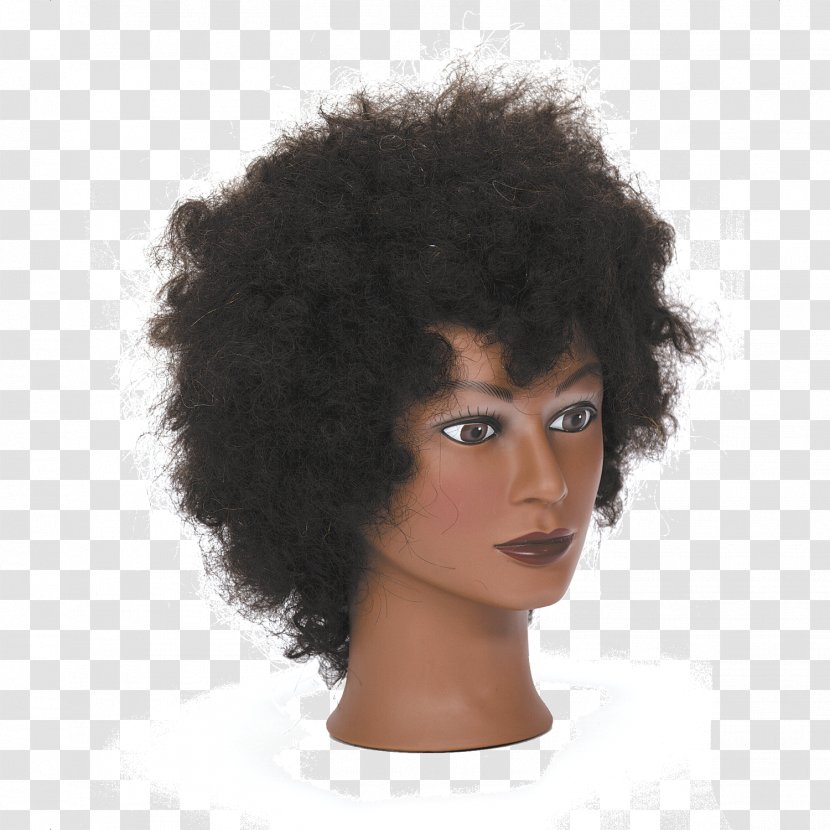 Afro Black Hair Mannequin Wig - Long Transparent PNG