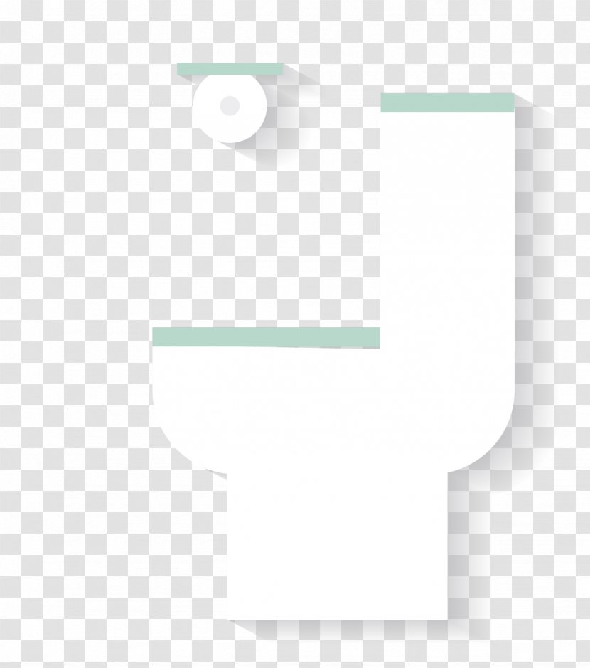 Toilet Bathroom Cartoon - White - Flat Transparent PNG