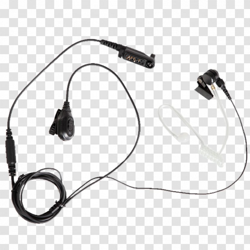 Microphone Headphones Hytera Push-to-talk Speaking Tube Transparent PNG