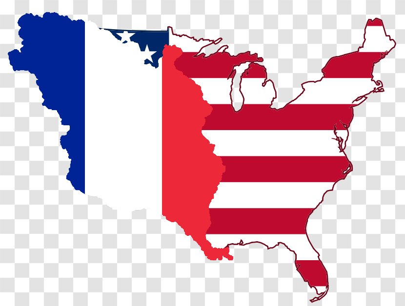 Flag Of The United States France Louisiana Purchase - Area - Pictures French Transparent PNG