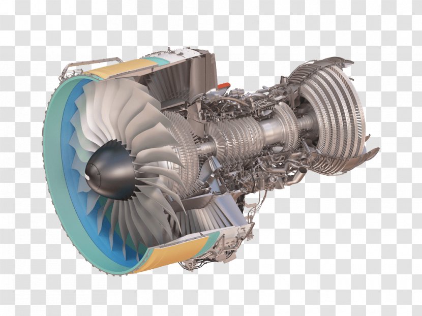 Airbus A380 Aircraft Jet Engine Turbofan - Machine Transparent PNG