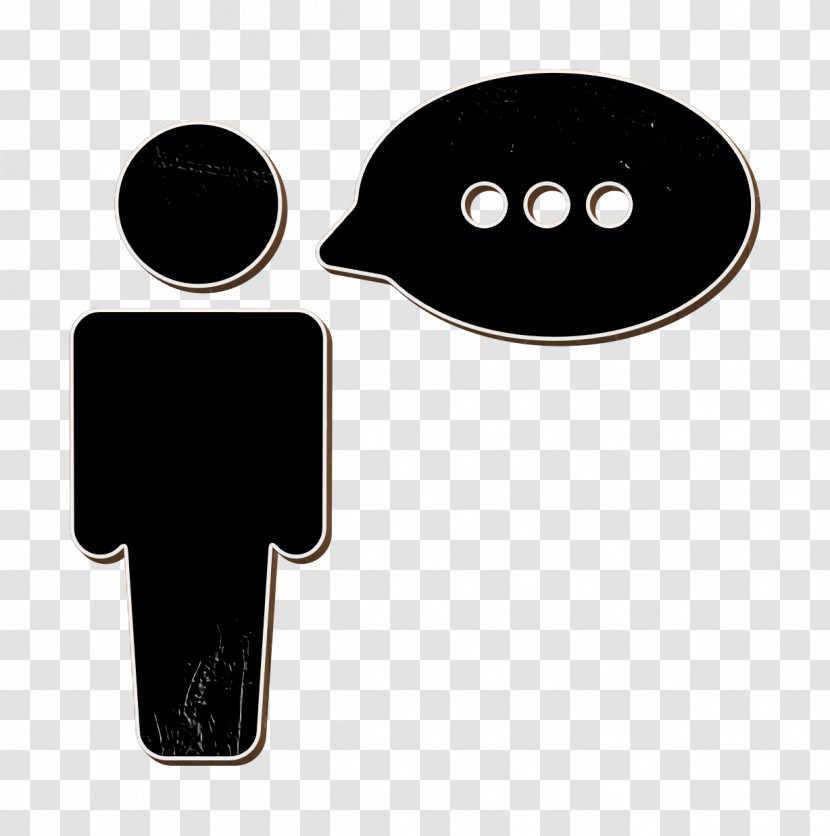 People Icon Computer And Media 3 Icon Speak Icon Transparent PNG