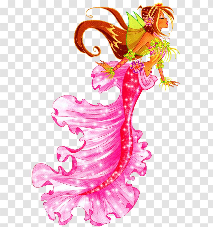 Flora Aisha Musa Roxy Tecna - Winx Club 3d Magic Adventure - Mermaid Transparent PNG