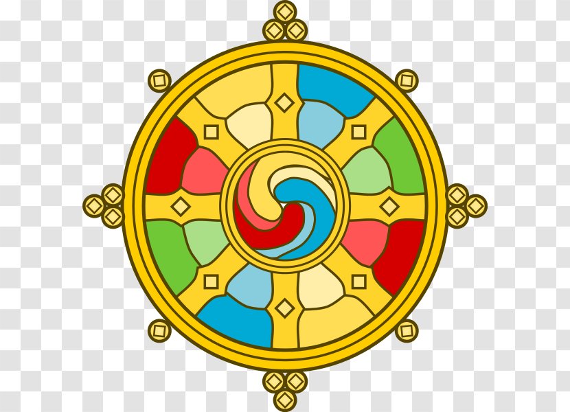 Dharmachakra Buddhism Buddhist Symbolism Bhavacakra - Noble Eightfold Path - Wheel Of Dharma Transparent PNG