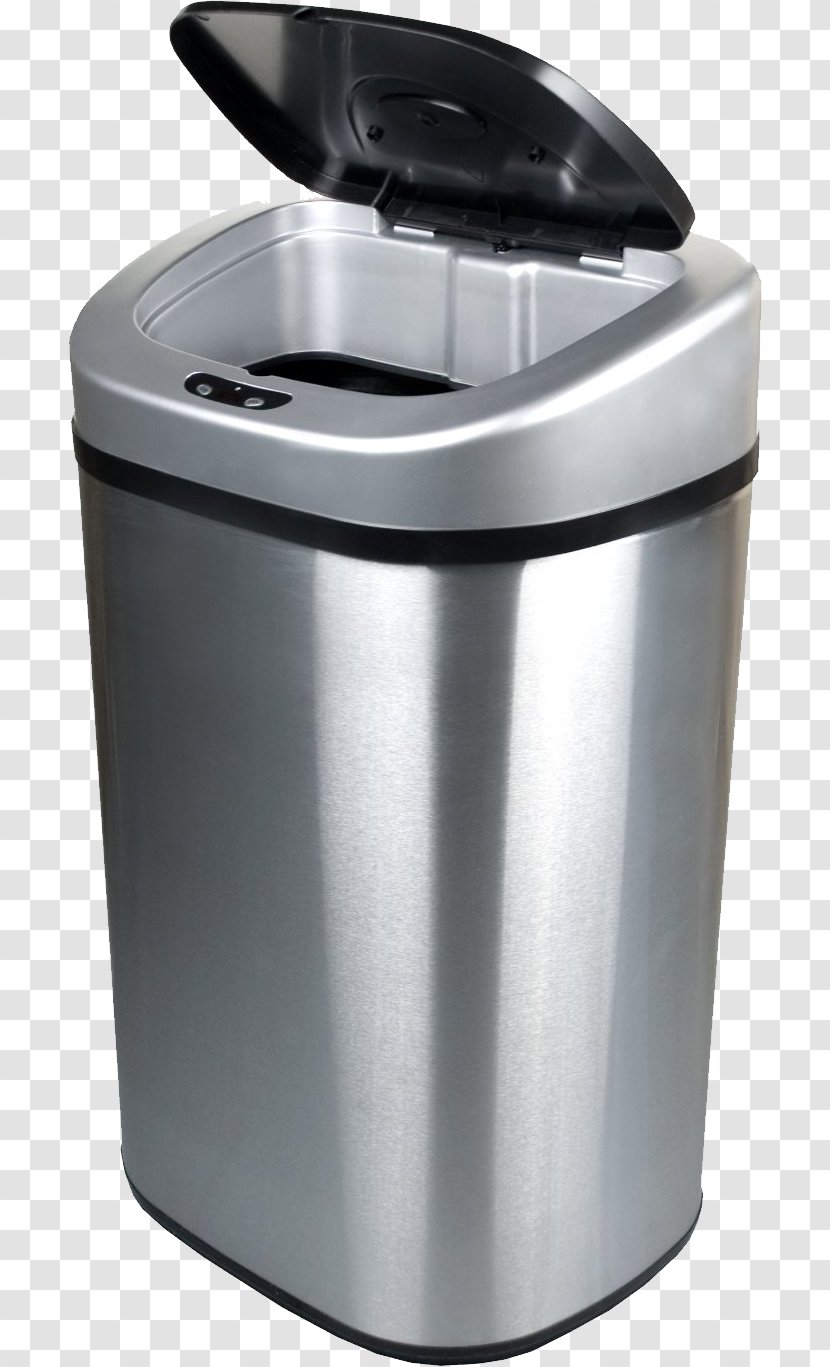 Waste Container Stainless Steel Recycling - Hefty - Trash Can Transparent PNG