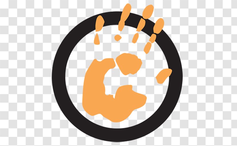 Clip Art Copyright Logo Food Think Outside The Box - Orange - Handprint Banner Transparent PNG