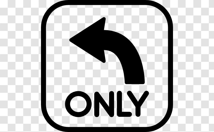 Traffic Sign - Turn Left Transparent PNG