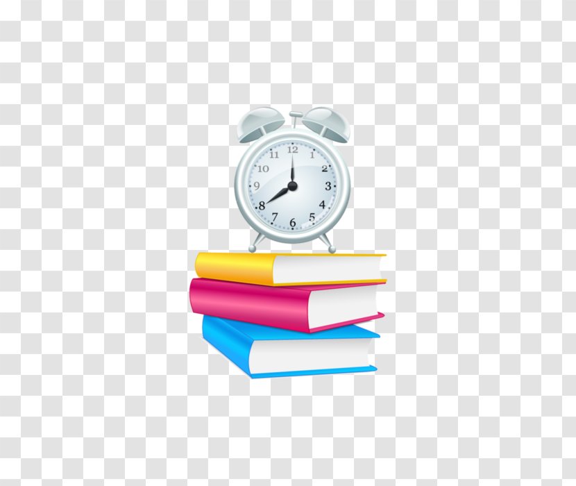 School Alarm Clock Clip Art - Supplies - Book Transparent PNG