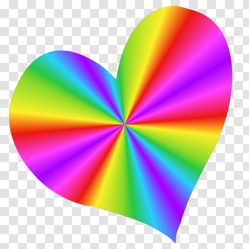 Rainbow Love Hearts Color - CD Transparent PNG