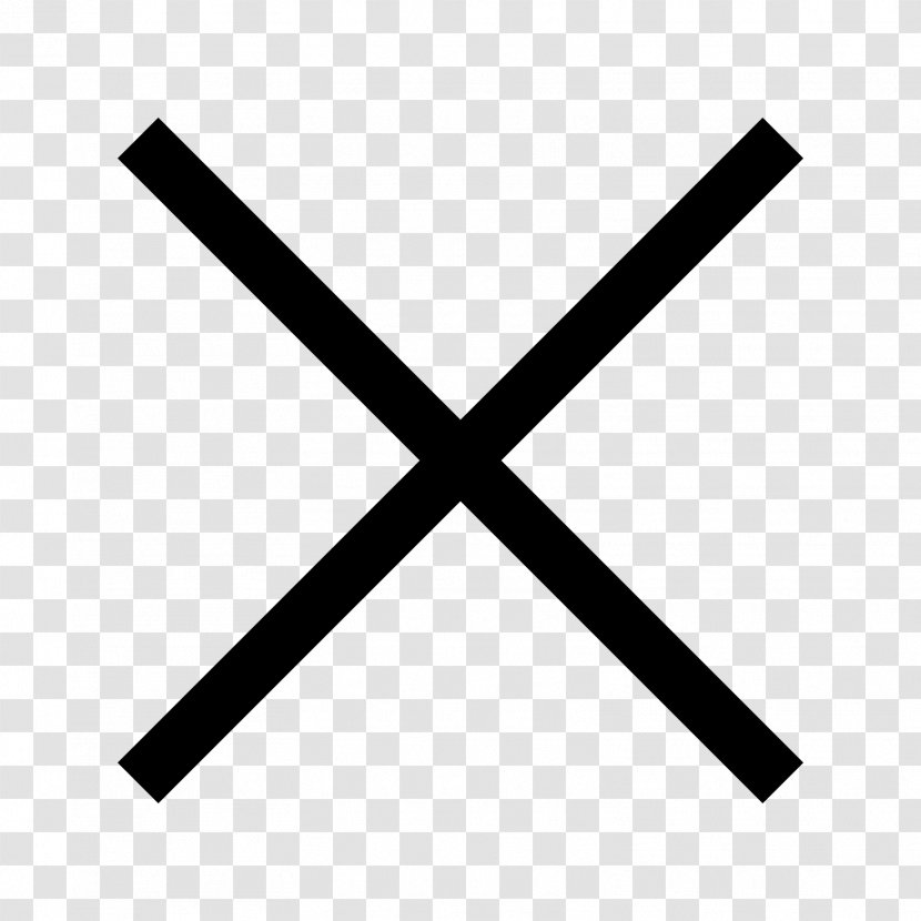 Multiplication Sign Symbol Equals - Red Cross Transparent PNG