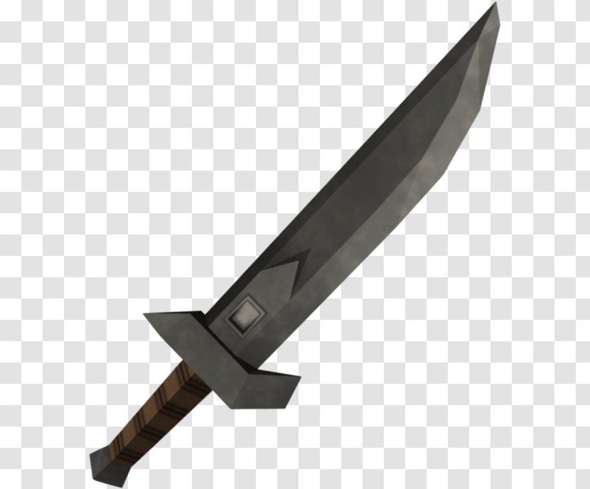 RuneScape Bowie Knife Dagger Weapon Transparent PNG