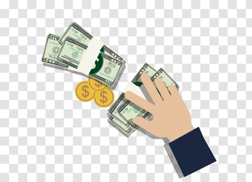 Banknote Money Coin - Hand - Vector Free Pictures Transparent PNG