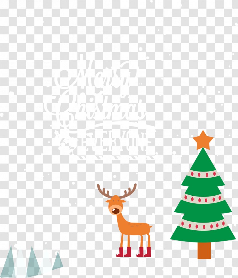 Deer Christmas Tree - Area - Green Transparent PNG