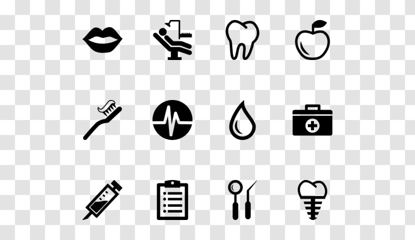 Cosmetic Dentistry Dental Instruments Surgery - Black - Care Icon Transparent PNG