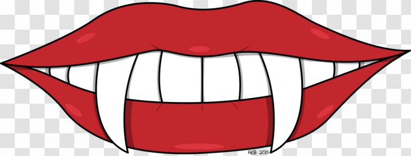 Tooth Character Cartoon Line Clip Art - Vampire Mouth Transparent PNG