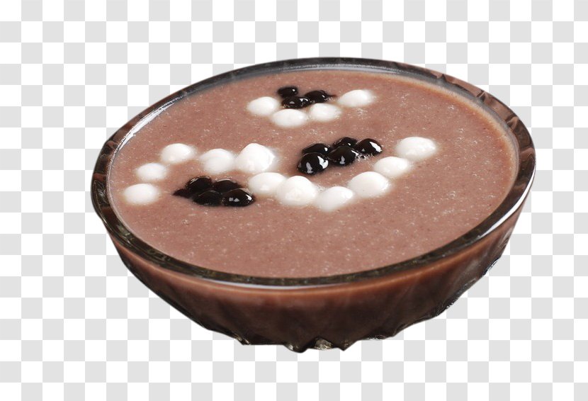 Smoothie Dim Sum Tangyuan Hong Dou Tang Chocolate - Pudding - Black And White Diamond Red Beans Transparent PNG