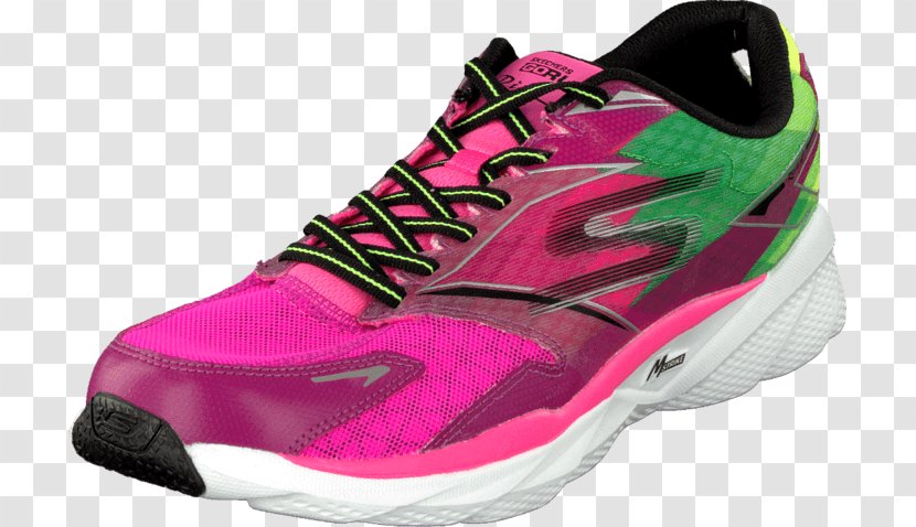 Sports Shoes Skechers Go Run 4, Women's Training Running Shoes, Pink (Pink/Orange), 3 UK (36 Eu) Sandal - Lime Transparent PNG