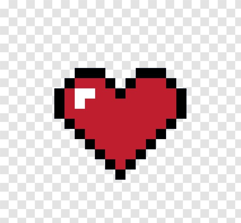 8bit Heart 8-bit Color Pixel - Flower - Love Transparent PNG