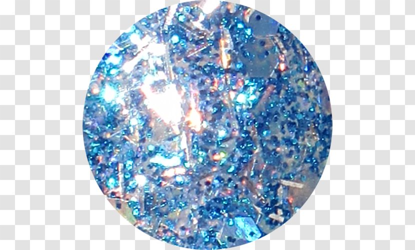 Cobalt Blue Gemstone Crystal Glitter - Microsoft Azure - And Sky Color Lense Flare Transparent PNG