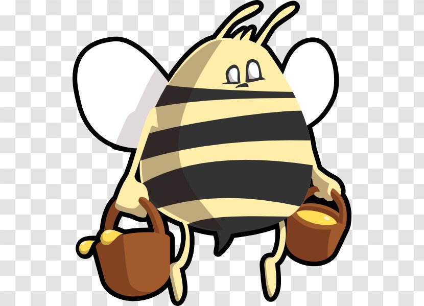 Honey Bee Cartoon Clip Art - Bumblebee - Picture Of A Transparent PNG