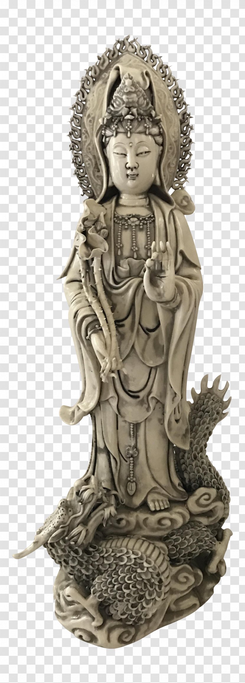 Statue Classical Sculpture Figurine - Guan Yin Transparent PNG