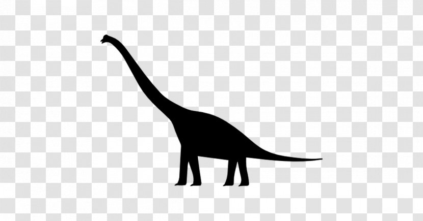 Brachiosaurus Dinosaur Bird Apatosaurus - Black And White Transparent PNG