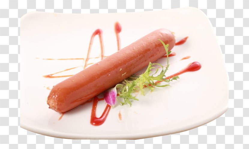 Sausage Hot Dog Frankfurter Wxfcrstchen Embutido Mettwurst - Kielbasa - Cheese Transparent PNG