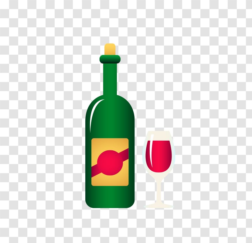 Wine Glass Bottle Liquid - Drinkware - Red Transparent PNG