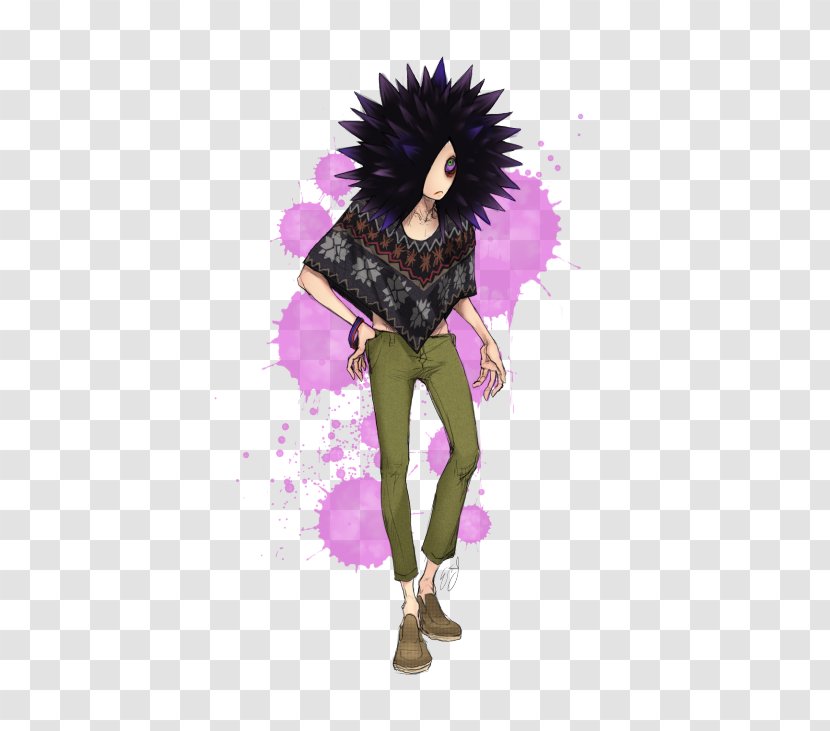 Costume Design Cartoon Character - Purple - Spike Hair Transparent PNG