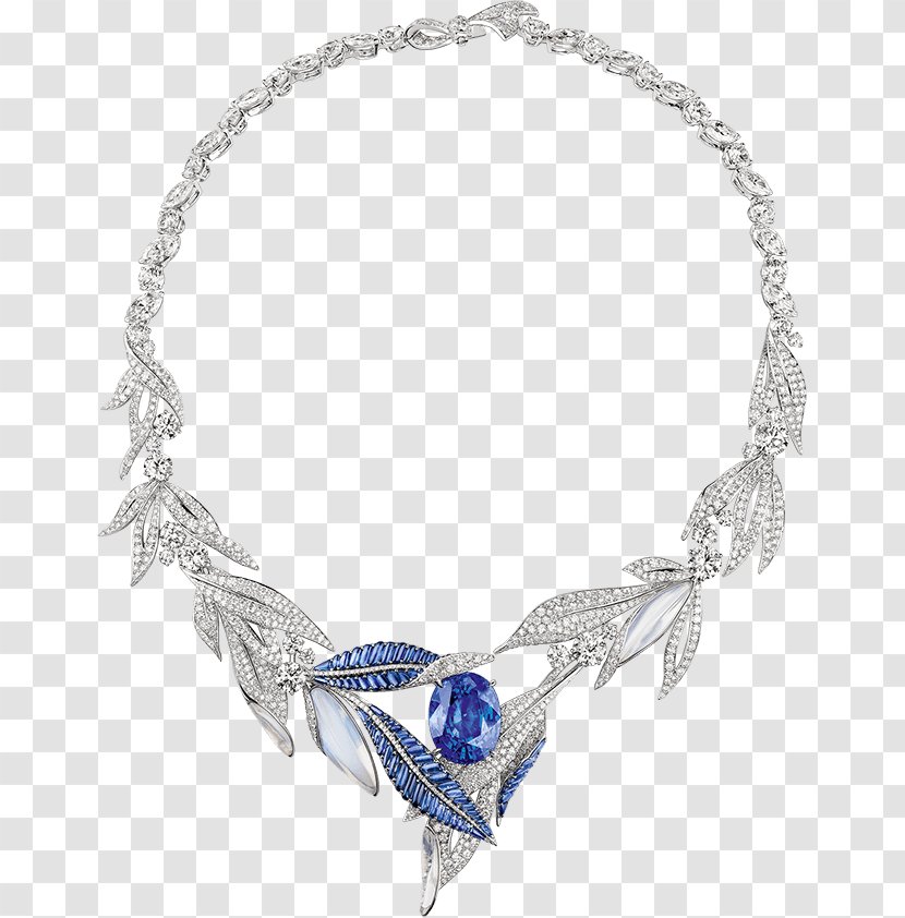 Chaumet Jewellery Gemstone Necklace Sapphire - Body Jewelry Transparent PNG