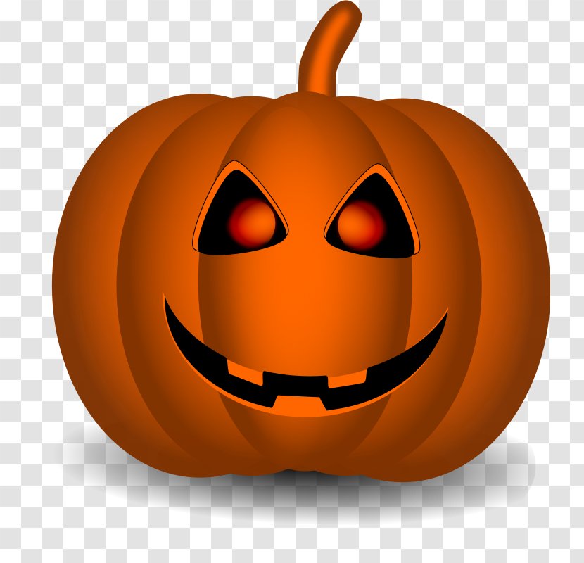 Pumpkin Jack-o'-lantern Clip Art - Orange Transparent PNG