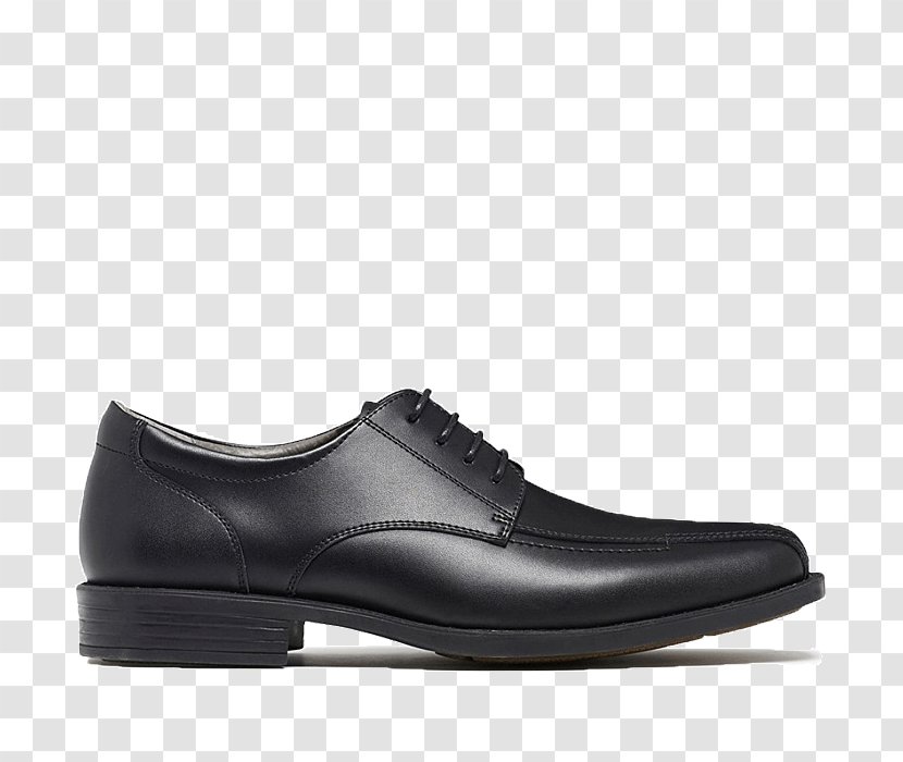 Dress Shoe Oxford Derby Slip-on - Black Leather Shoes Transparent PNG