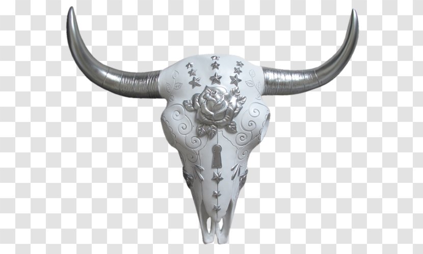 Cattle Drive Horn Skull Painting - Buffalo Transparent PNG