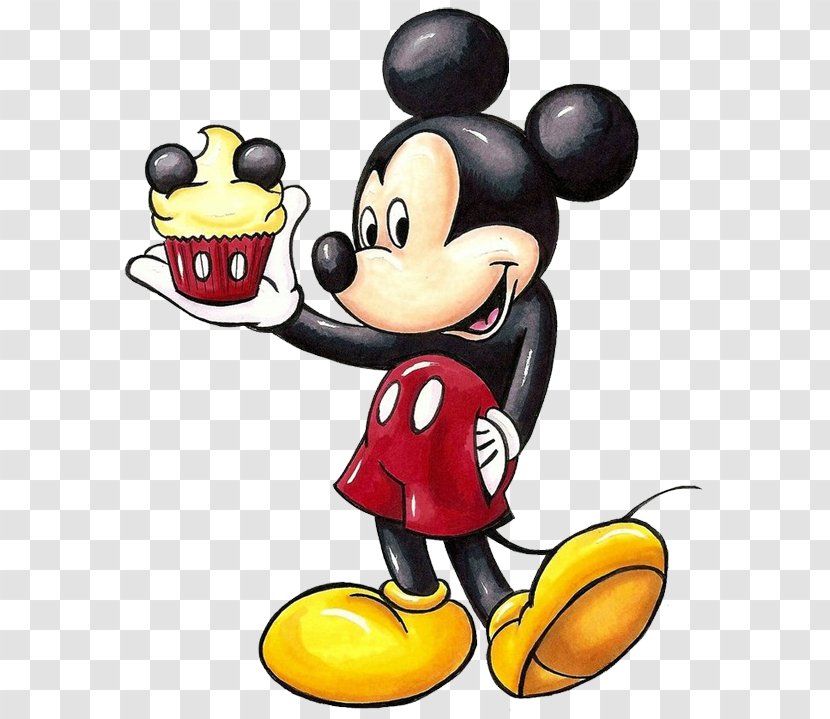 Mickey Mouse Minnie Cupcake Drawing - Technology Transparent PNG