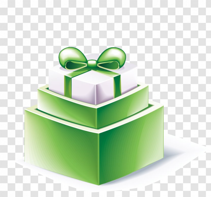 Box Gift Green - Christmas Transparent PNG