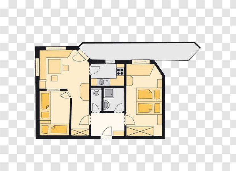 Apartment House Living Room Vacation Rental - Schematic Transparent PNG