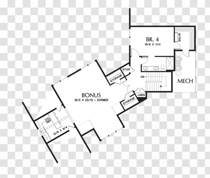 Floor Plan House Ridgefield - Open - A Roommate On The Upper Transparent PNG