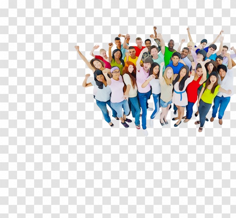 People Social Group Youth Community Crowd - Wet Ink - Happy Team Transparent PNG
