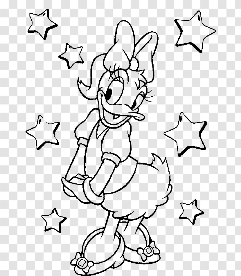 Daisy Duck Minnie Mouse Mickey Donald Colouring Pages - Frame Transparent PNG