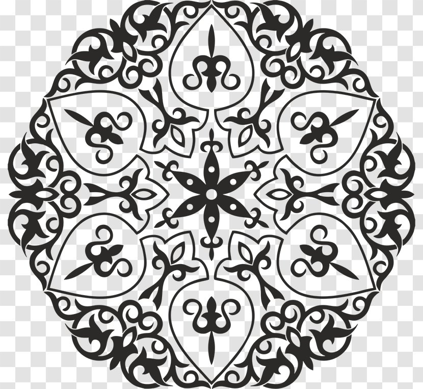 Arabic Ornament Vector Graphics Royalty-free Illustration Stock Photography - Black And White - Arabesque Islamic Art History Transparent PNG