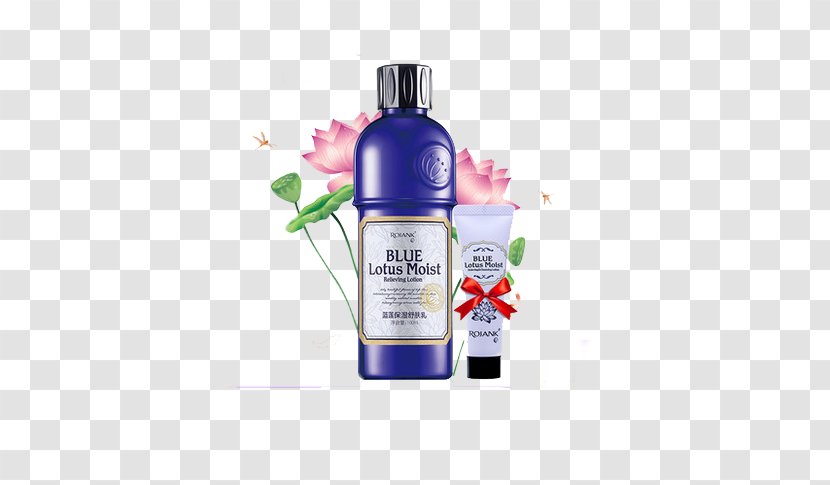 Moisturizer Lotion Skin Cosmetics BB Cream - Ru Blue Lotus Moisturizing Makeup Safeguard Milk Transparent PNG