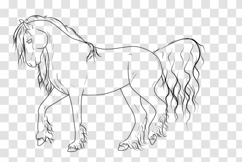 Horse Line Art Mare Pony Sketch - Walking Shoe Transparent PNG